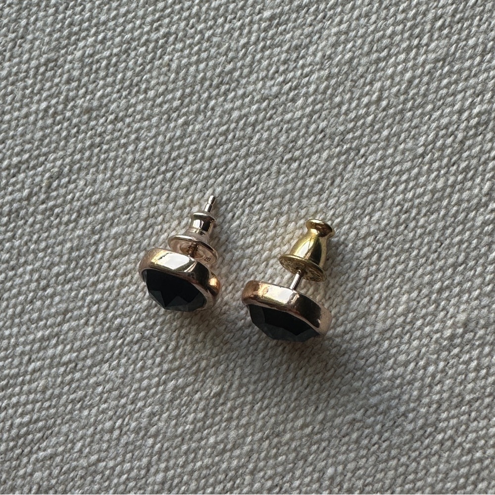 Monica Vinader Siren Stud earrings black onyx - Picture 10 of 10